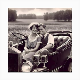 Dating Automotive Style-1928 ~Reimagined 17 Canvas Print