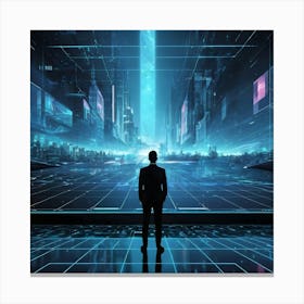 Futuristic Cityscape 14 Canvas Print