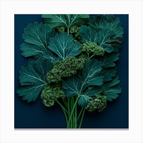 Kale Dark Canvas Print