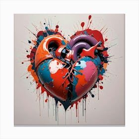 Heart Painting Canvas Print