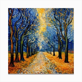 Night In The Park Canvas Print