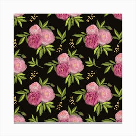 Pink Peonies Canvas Print