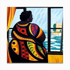 Woman At The Window 1 Canvas Print