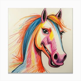 Colorful Horse 6 Canvas Print