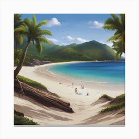 Beach Scene 5 Canvas Print