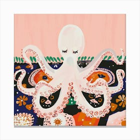 Meditating Octopus Canvas Print