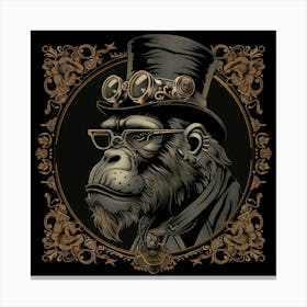 Steampunk Gorilla 28 Canvas Print