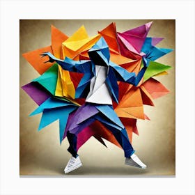 Origami Dancer 92 Canvas Print