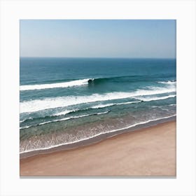 Aerial View Of The Beach 11 Canvas Print