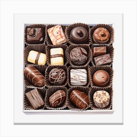 Chocolates In A Box 4 Canvas Print