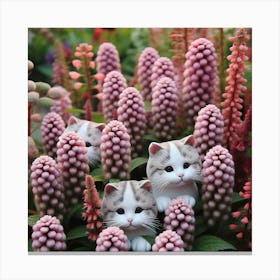 Cat In The Garden Canvas Print