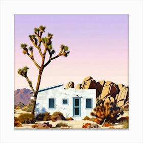 Joshua Tree Architecture Art Print 1 Canvas Print