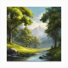 Landscape Painting 22 Canvas Print