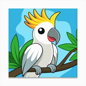 Cockatoo illustration 1 Canvas Print