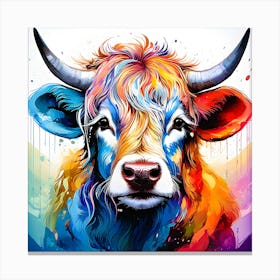 Alec, Highland Cow No.6 Canvas Print