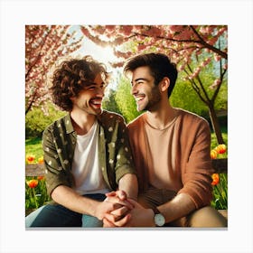 A Moment In Time With Love AI Canvas Print