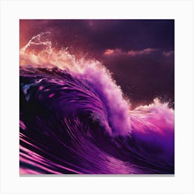 Purple Wave Canvas Print