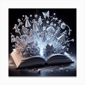 crystal book Canvas Print