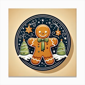 Christmas Gingerbread Canvas Print