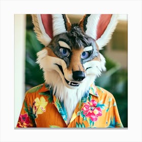 Fox Mask 16 Canvas Print