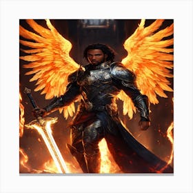 Angel Of Fire Canvas Print