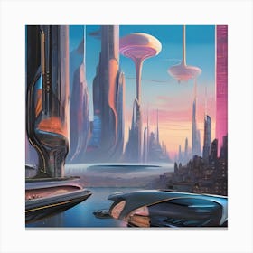 Futuristic City 2 Canvas Print