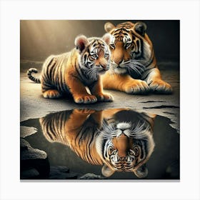 Tiger Cubs 1 Canvas Print