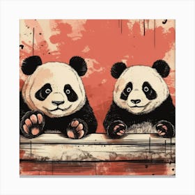 Panda Bears 3 Toile