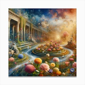 Garden Of Flowers Canvas Print