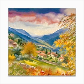 Autumn In Tuscany Canvas Print