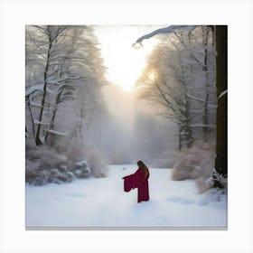 RED CHRISTMAS SPIRIT Canvas Print