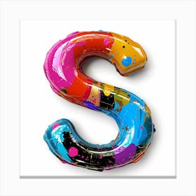 Letter S 3 Canvas Print