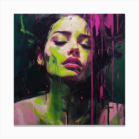 'The Girl With Green Eyes' Canvas Print