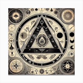 All Seeing Triangle Canvas Print