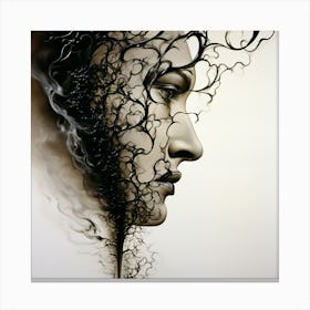 Abstract portrait Canvas Print