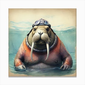 Walrus 14 Canvas Print