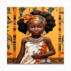 African Girl Canvas Print