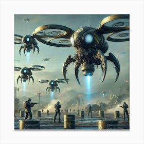 Aphraxis Drones Converted Canvas Print