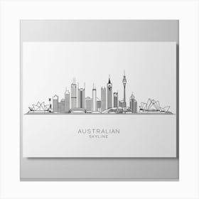 Australian Skyline Canvas Print