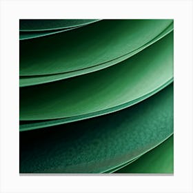 Close Up Of Green Paper Canvas Print