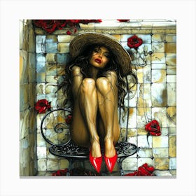 Le Boudoir - Beauty Nook Canvas Print