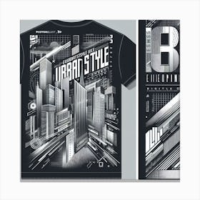 Urban Style T - Shirt Design Canvas Print