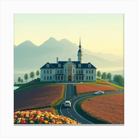 House On A Hill 2 Canvas Print