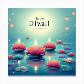 Happy Diwali Images Templates Design S (12) Canvas Print