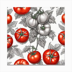 Tomato Pattern 9 Canvas Print