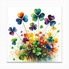 Shamrocks Canvas Print