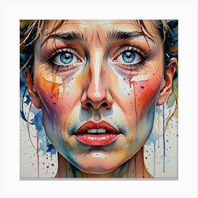 Girl With Blue Eyes Canvas Print