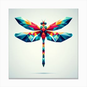 Geometric Art Dragonfly Canvas Print