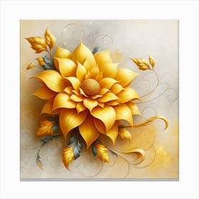 Yellow Flower 3 Canvas Print