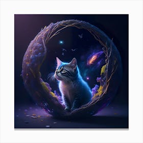 Cat Galaxy (12) Canvas Print